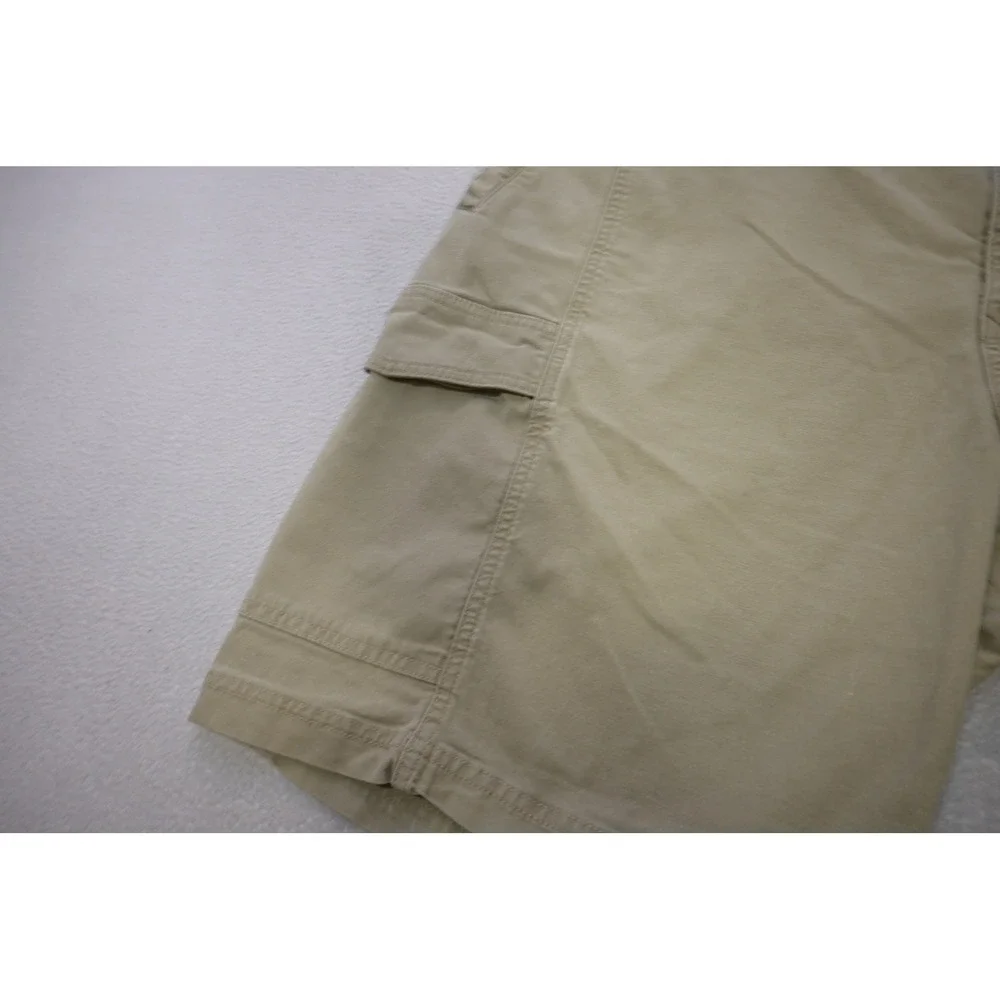 Tommy‎ Bahama Cargo Shorts Mens 44 Khaki Tan Tencel Cotton Stretch Excellent